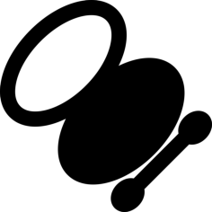 Pocket Mirror Line Tracing Svg Vector, Free Vectors File